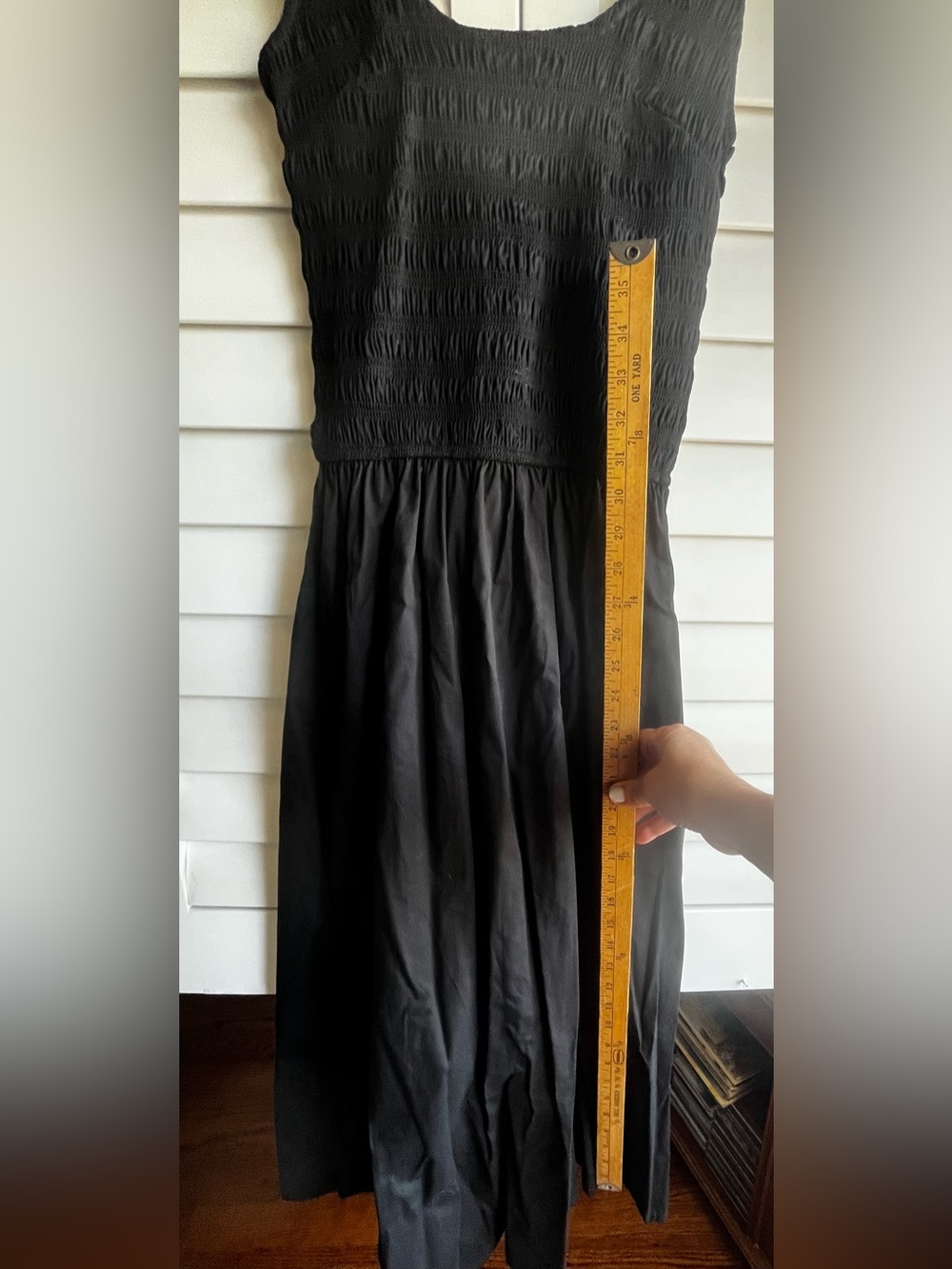 Sincerely Jules Black Sleveless Smocked Bodice Maxi Dress S - Picture 6 of 6